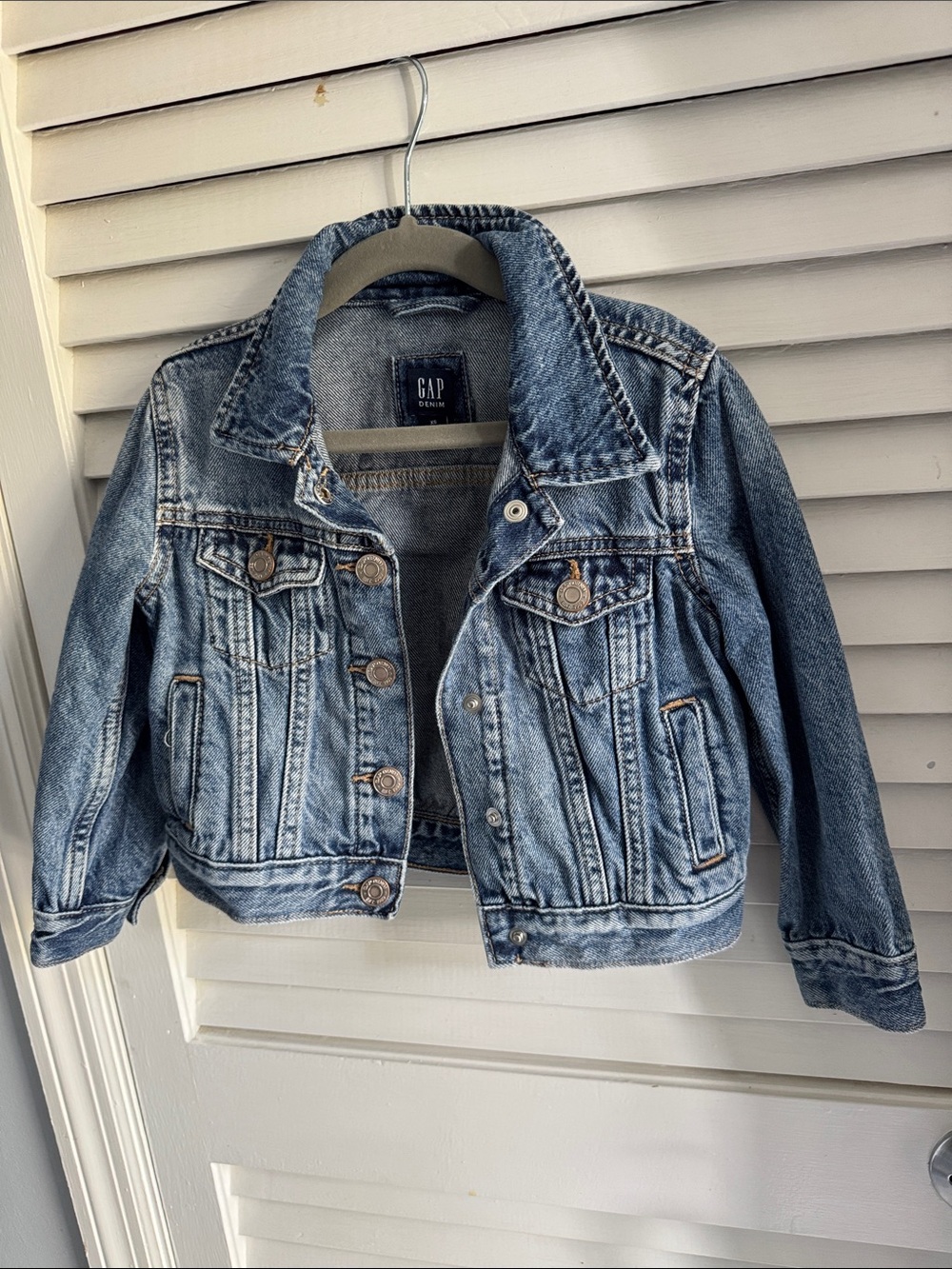 GAP Kids Washed Blue Denim Jacket
